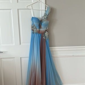 Never worn! Terani Couture embellished dress